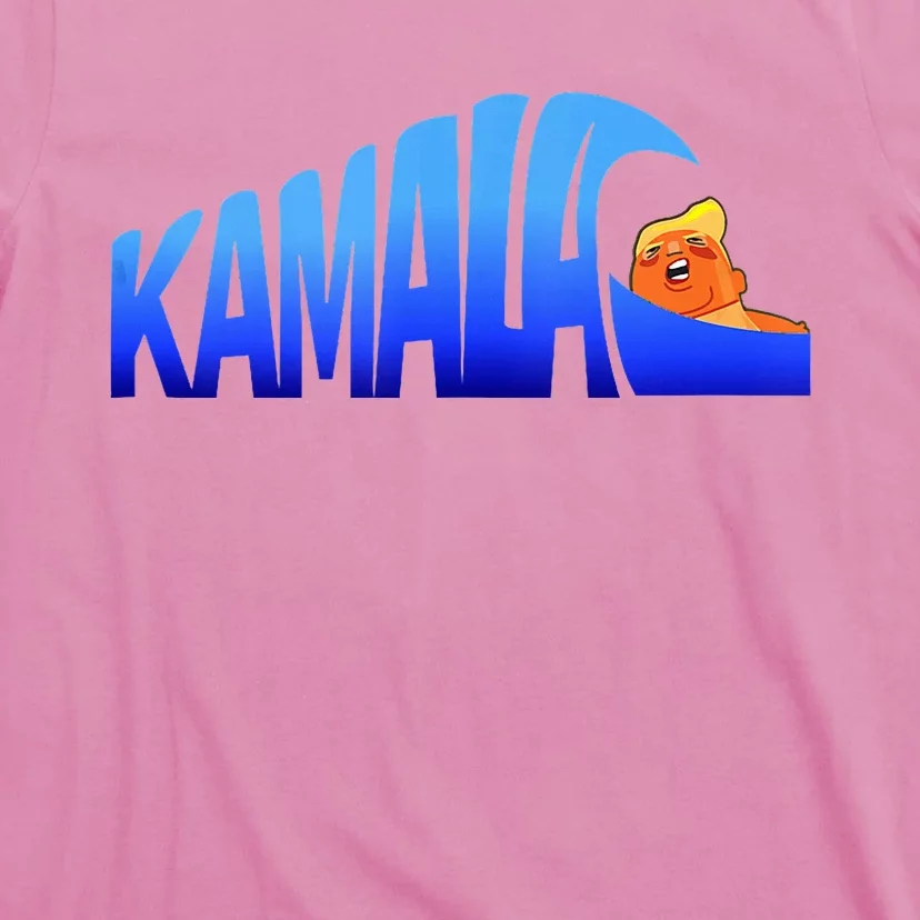 Kamala Wave Blue Wave Over Trump T-Shirt