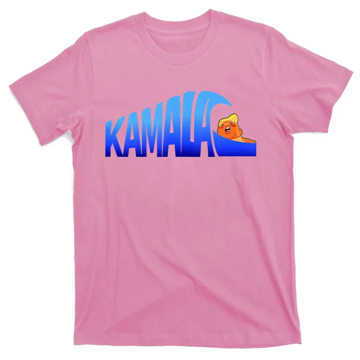 Kamala Wave Blue Wave Over Trump T-Shirt