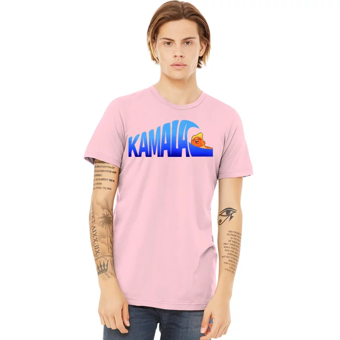 Kamala Wave Blue Wave Over Trump Premium T-Shirt