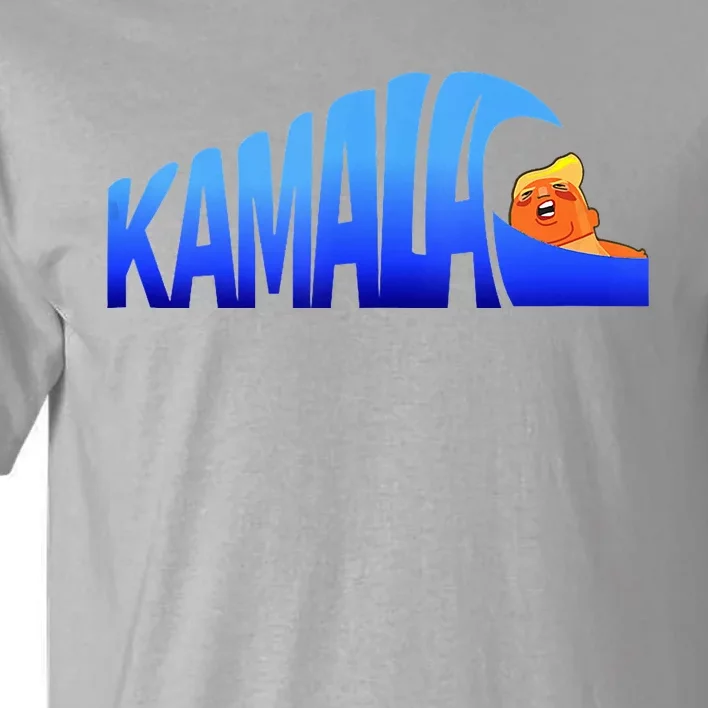 Kamala Wave Blue Wave Over Trump Tall T-Shirt