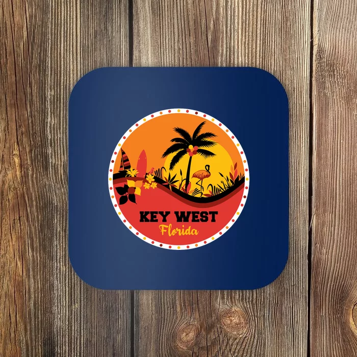 Key West Circular Logo Coaster