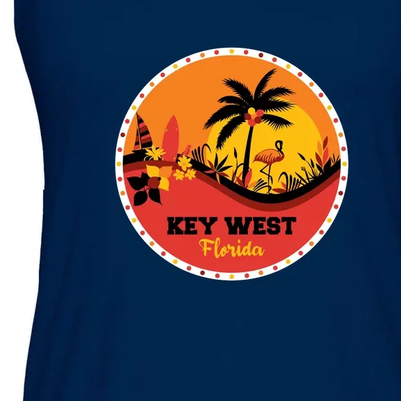 Key West Circular Logo Ladies Essential Flowy Tank