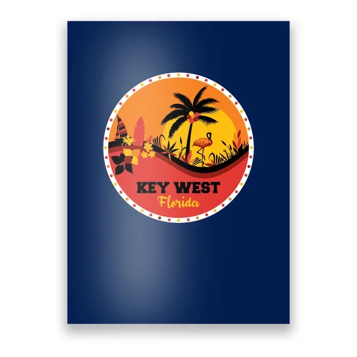 Key West Circular Logo Poster