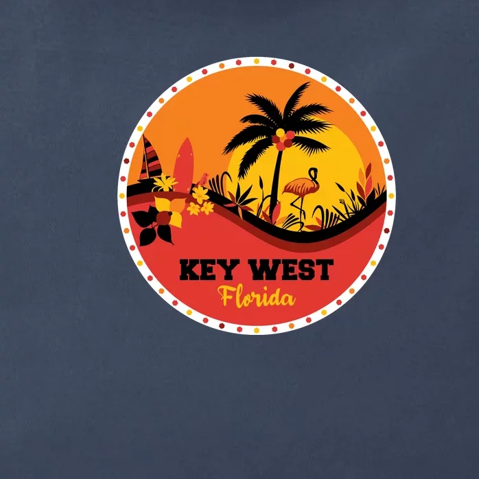 Key West Circular Logo Zip Tote Bag