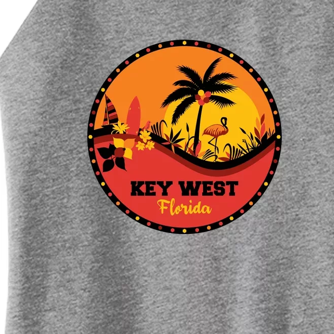 Key West Circular Logo Women’s Perfect Tri Rocker Tank