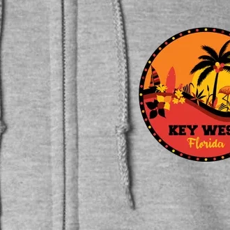 Key West Circular Logo Full Zip Hoodie