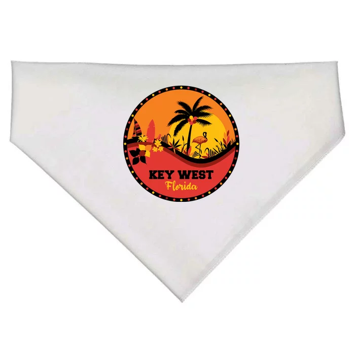 Key West Circular Logo USA-Made Doggie Bandana