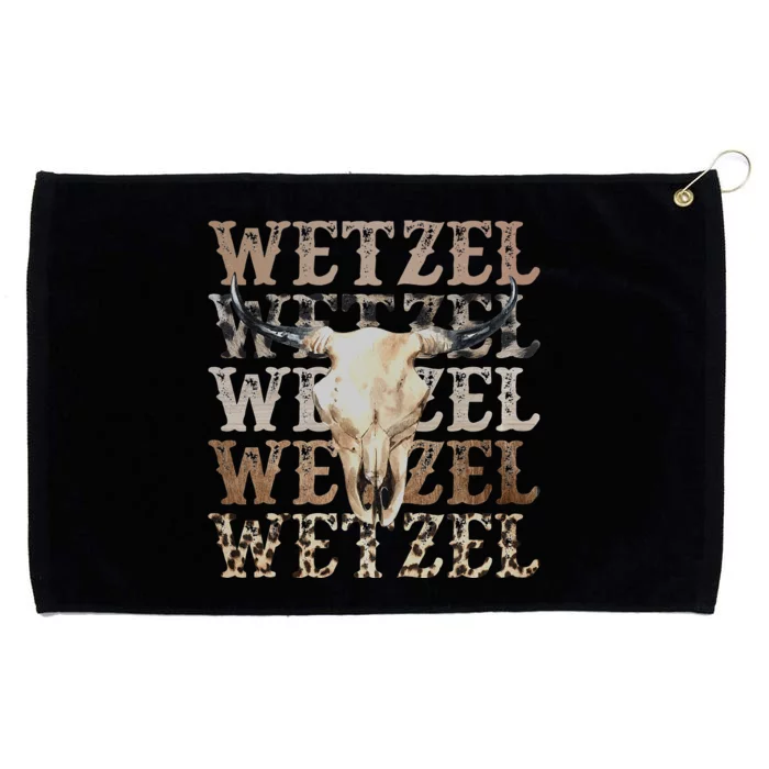 Koe Western Country Music Wetzel Bull Skull Grommeted Golf Towel