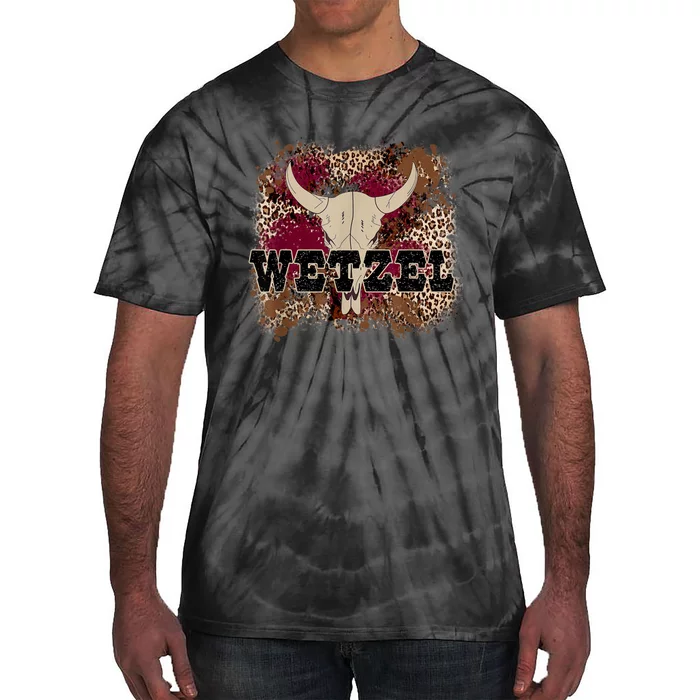 Koe Western Country Music Wetzel Bull Skull Tie-Dye T-Shirt