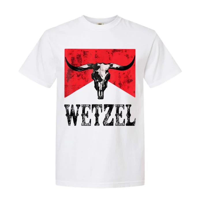 Koe Western Country Music Wetzel Bull Skull Garment-Dyed Heavyweight T-Shirt