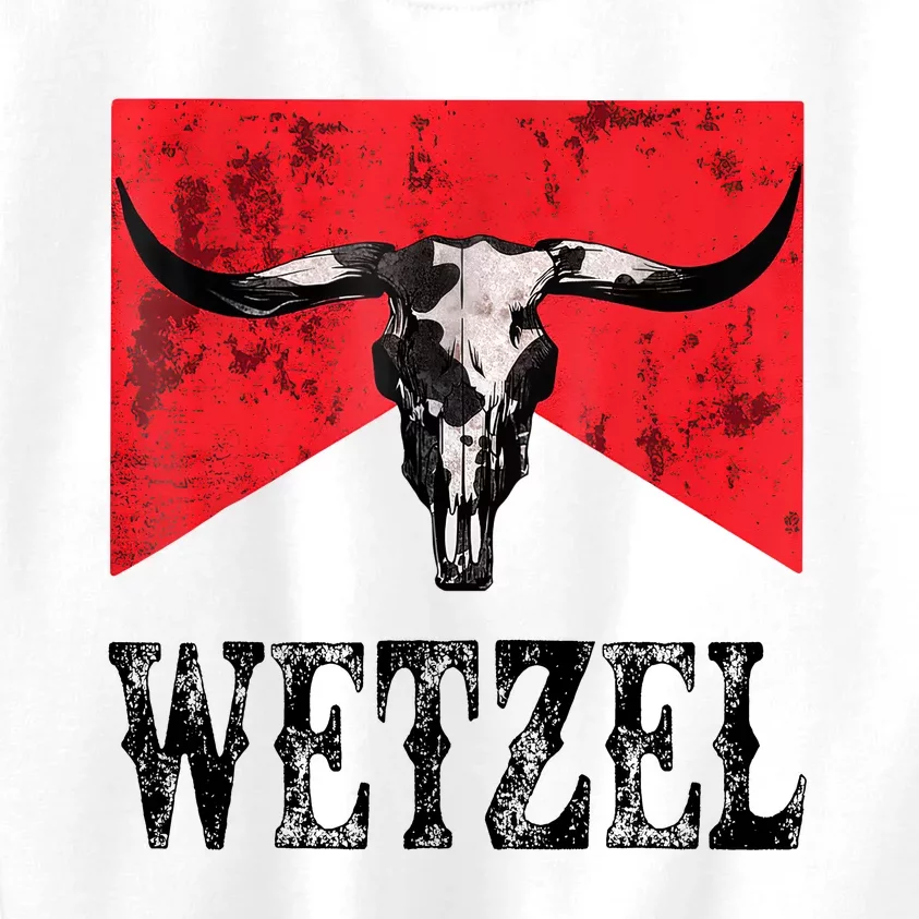 Koe Western Country Music Wetzel Bull Skull Kids Sweatshirt