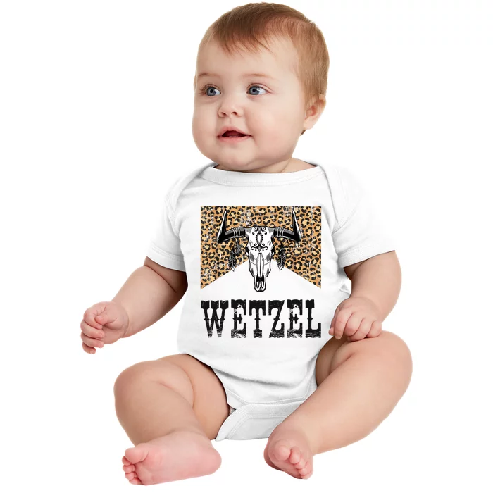 Koe Western Country Music Wetzel Bull Skull Baby Bodysuit