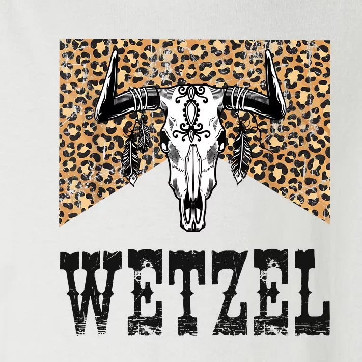 Koe Western Country Music Wetzel Bull Skull Toddler Long Sleeve Shirt