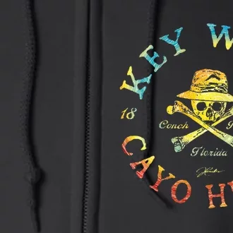 Key West (Cayo Hueso) Fl Jolly Roger Full Zip Hoodie