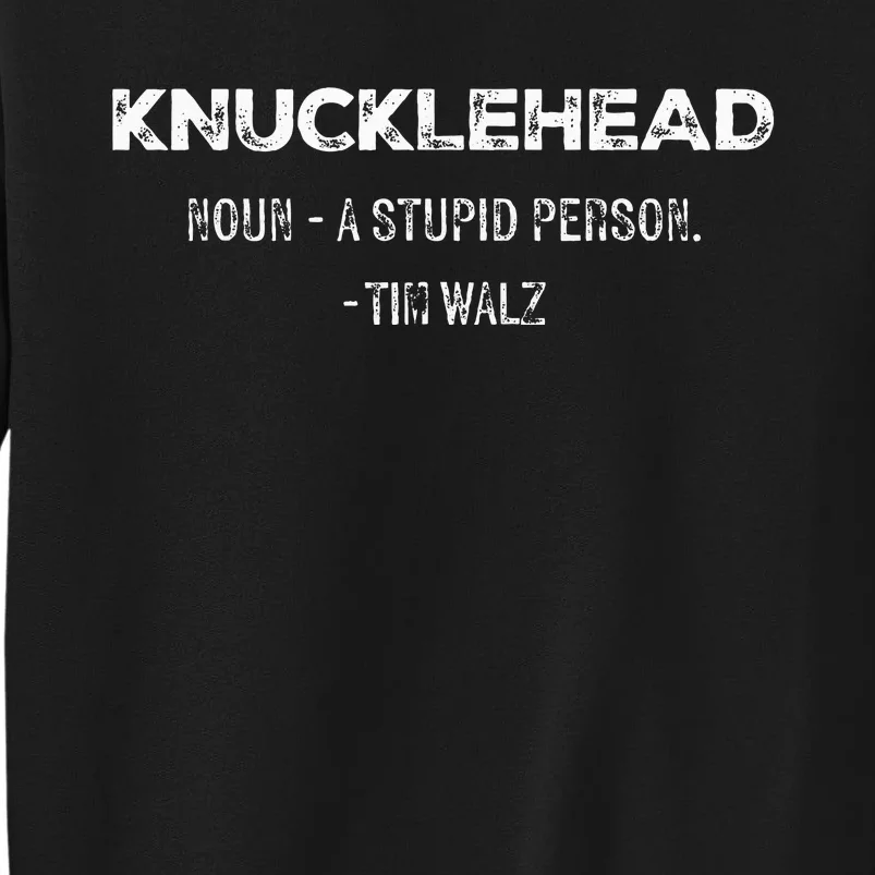 Knucklehead Waltz Definition 2024 Debate Tim Walz Sweatshirt