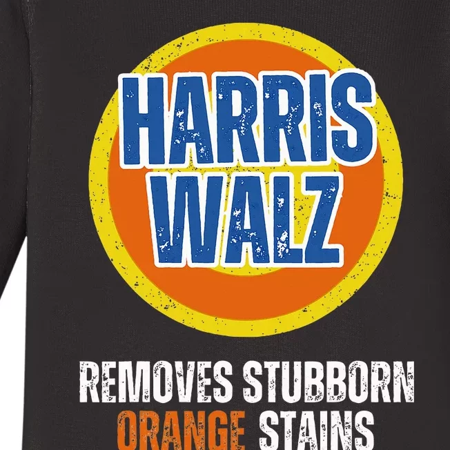 Kamala Walz Detergent Removes Stubborn Orange Stains 2024 Baby Long Sleeve Bodysuit