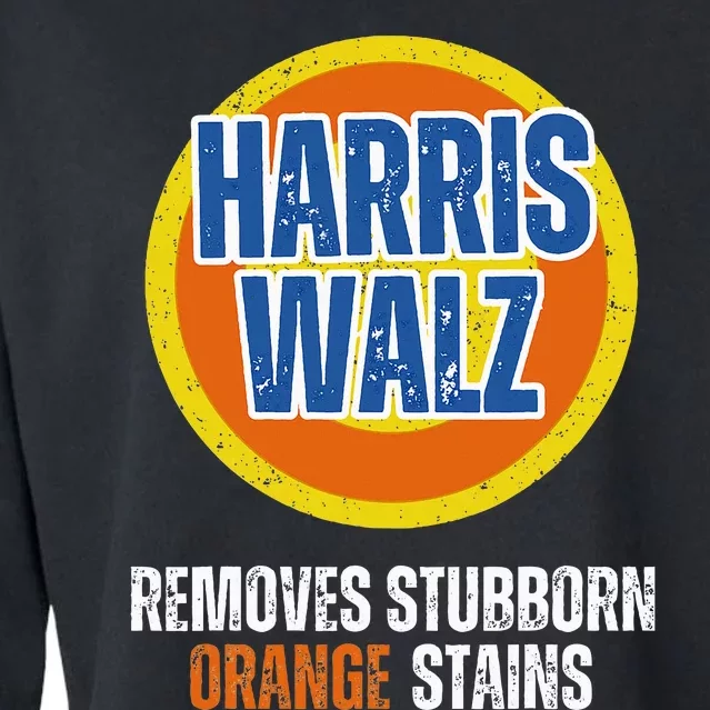 Kamala Walz Detergent Removes Stubborn Orange Stains 2024 Cropped Pullover Crew