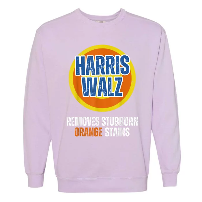 Kamala Walz Detergent Removes Stubborn Orange Stains 2024 Harris Walz Anti Trump Garment-Dyed Sweatshirt