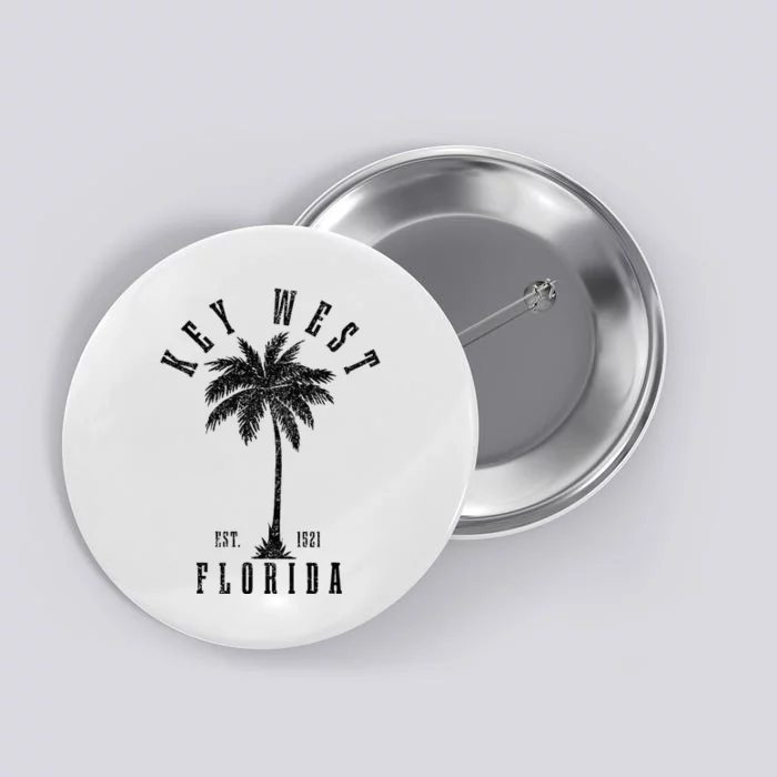 Key West Est. 1521 Florida Palm Tree Button