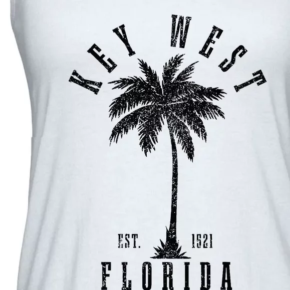 Key West Est. 1521 Florida Palm Tree Ladies Essential Flowy Tank