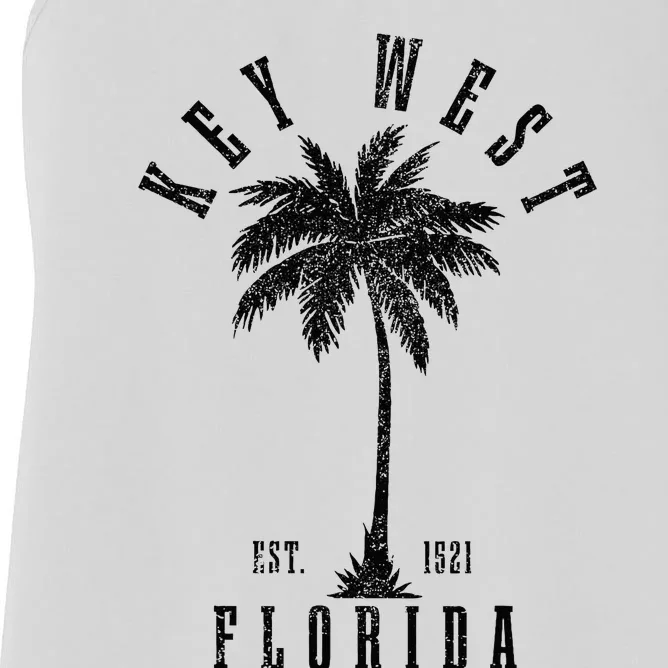 Key West Est. 1521 Florida Palm Tree Women's Racerback Tank