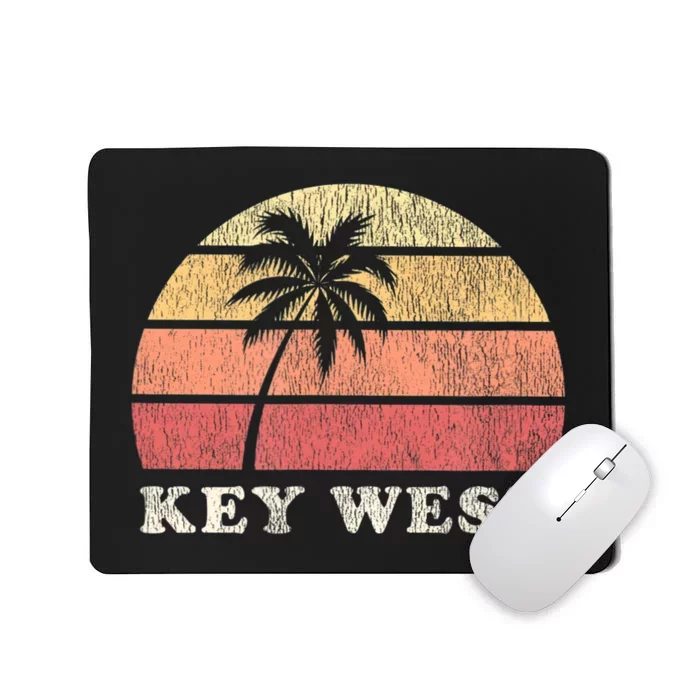 Key West Fl Vintage 70s Retro Mousepad