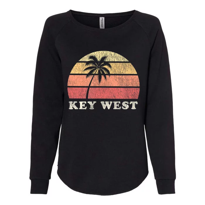 Key West Fl Vintage 70s Retro Womens California Wash Sweatshirt