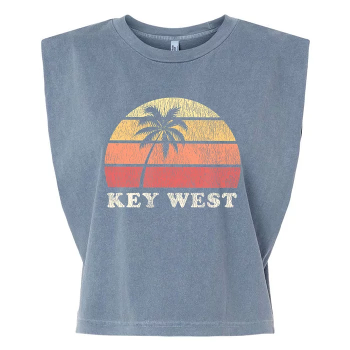 Key West Fl Vintage 70s Retro Garment-Dyed Women's Muscle Tee