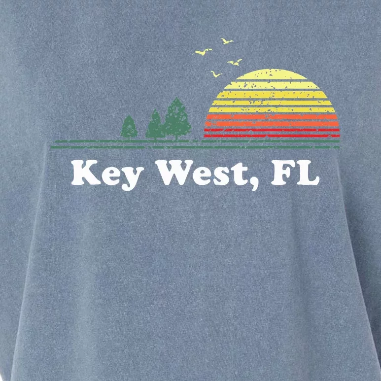 Key West Florida Home Souvenir Print Garment-Dyed Women's Muscle Tee