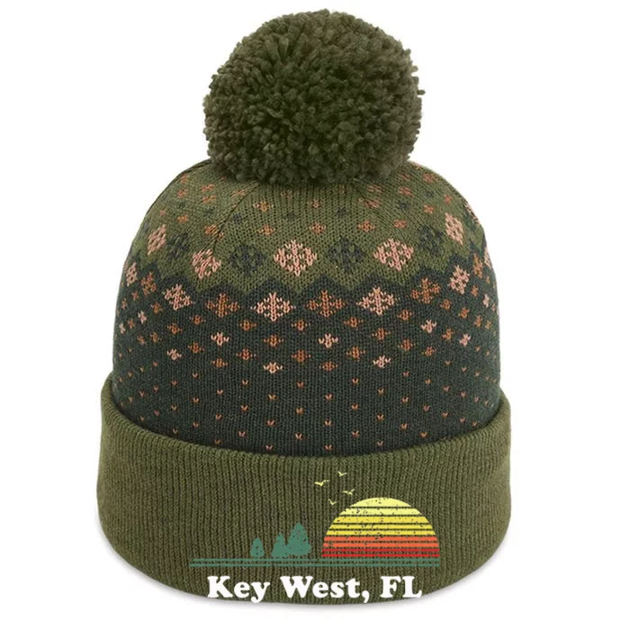 Key West Florida Home Souvenir Print The Baniff Cuffed Pom Beanie