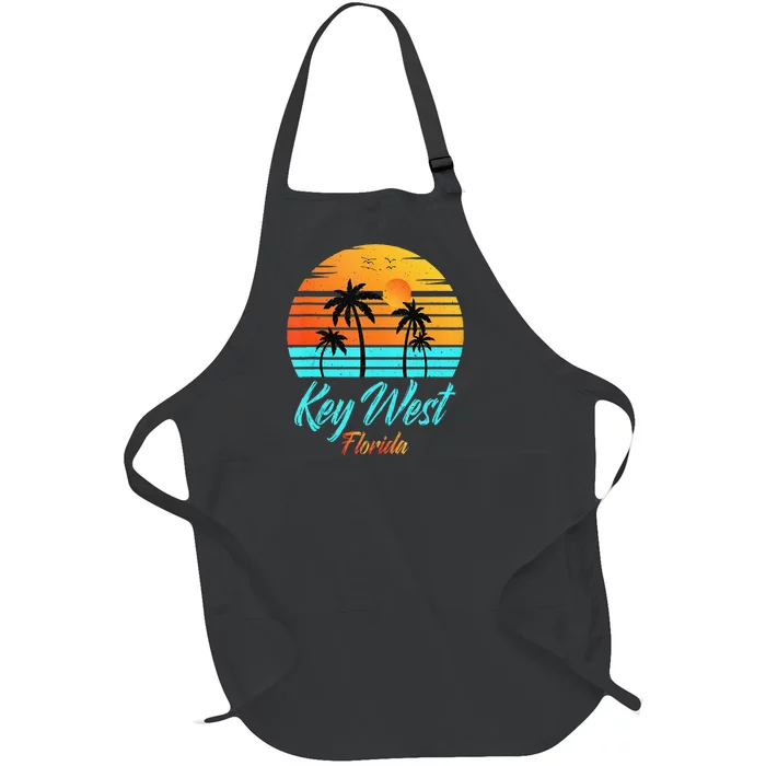 Key West Florida Travel Vacation Getaway Cruise Full-Length Apron With Pocket