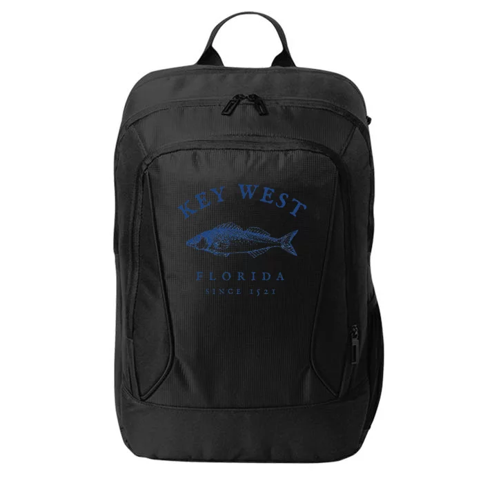 Key West Florida Vintage Fishing City Backpack