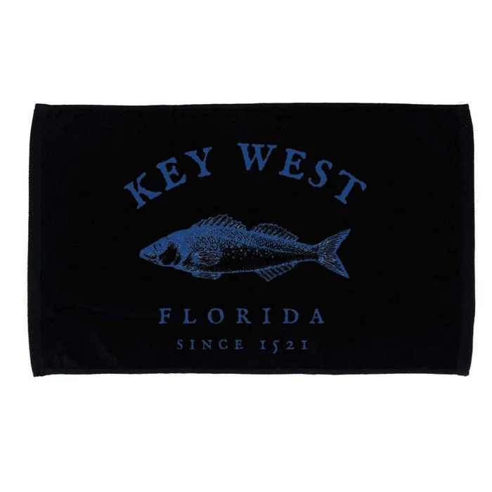 Key West Florida Vintage Fishing Microfiber Hand Towel