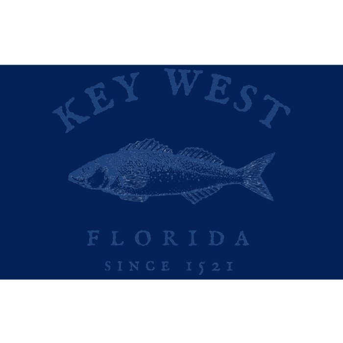 Key West Florida Vintage Fishing Bumper Sticker