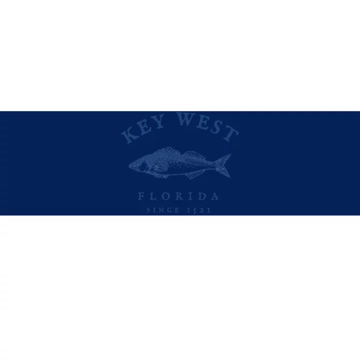 Key West Florida Vintage Fishing Bumper Sticker