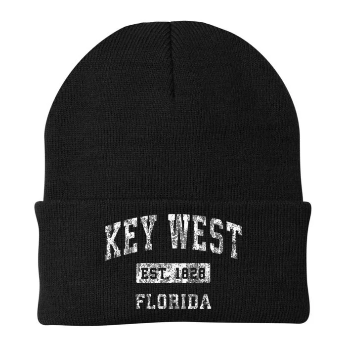 Key West Florida Fl Vintage Established Sports Knit Cap Winter Beanie