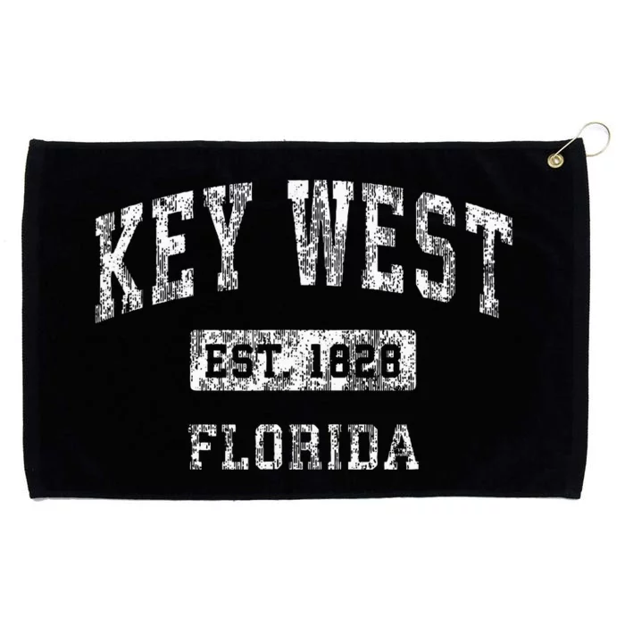 Key West Florida Fl Vintage Established Sports Grommeted Golf Towel