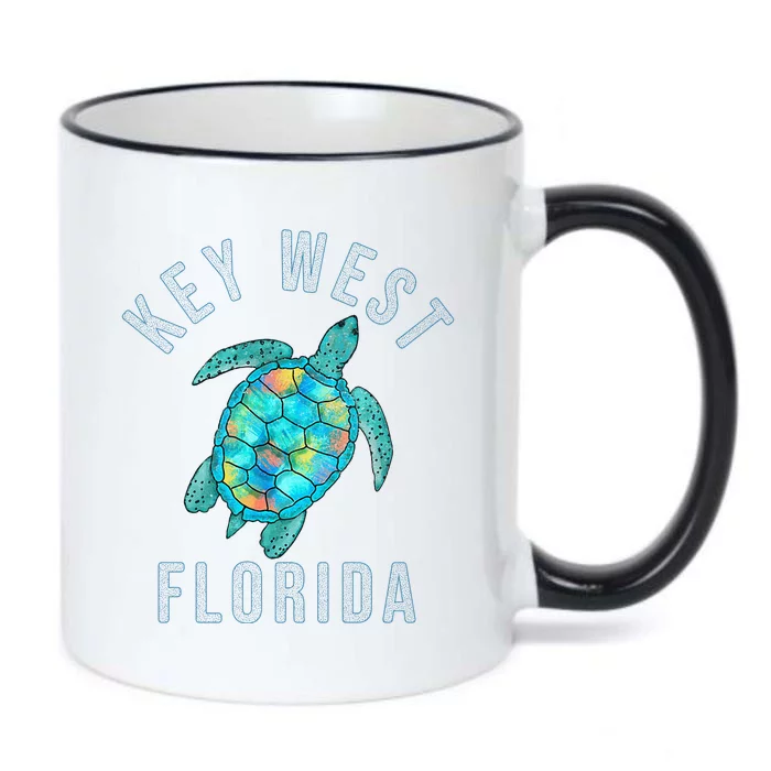 Key West Florida Sea Turtle Black Color Changing Mug