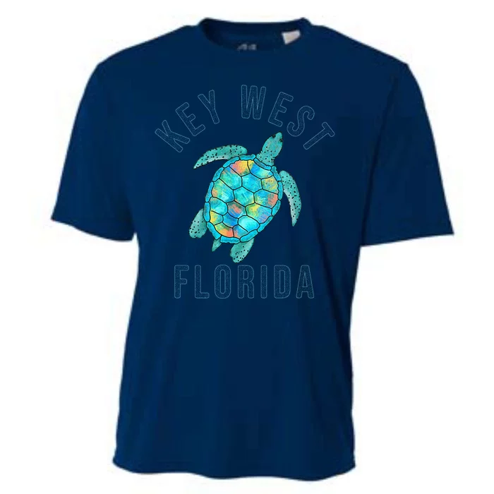 Key West Florida Sea Turtle Cooling Performance Crew T-Shirt