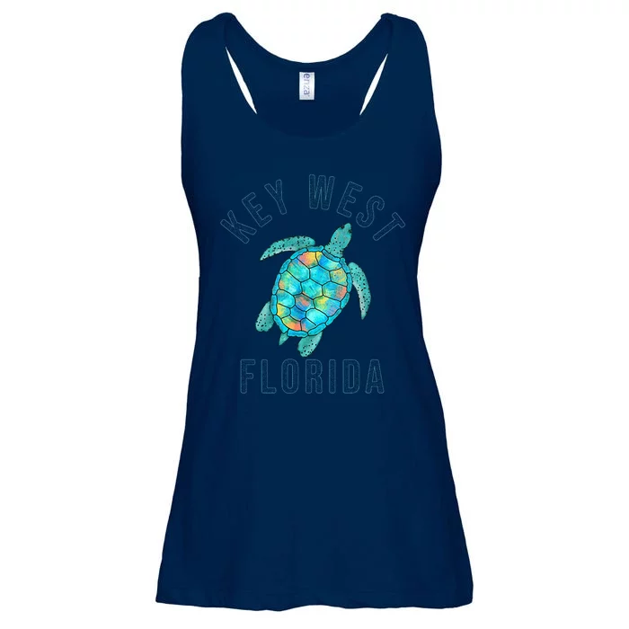 Key West Florida Sea Turtle Ladies Essential Flowy Tank