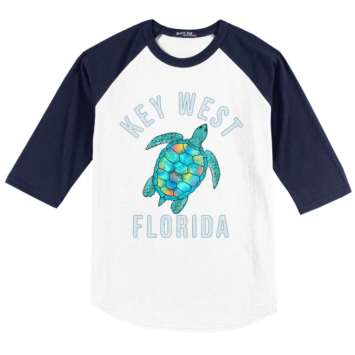 Key West Florida Sea Turtle Baseball Sleeve Shirt