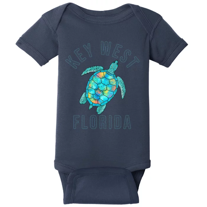 Key West Florida Sea Turtle Baby Bodysuit