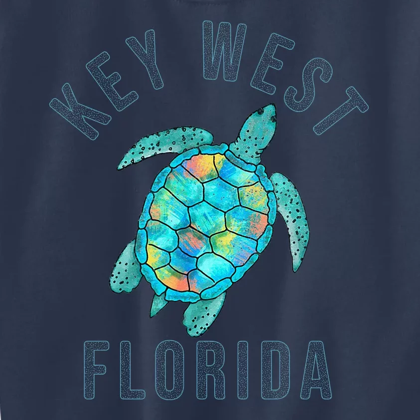 Key West Florida Sea Turtle Kids Sweatshirt