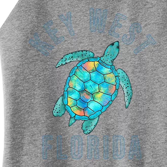 Key West Florida Sea Turtle Women’s Perfect Tri Rocker Tank