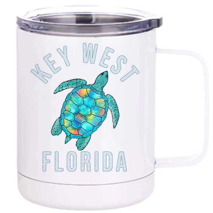 Key West Florida Sea Turtle Front & Back 12oz Stainless Steel Tumbler Cup