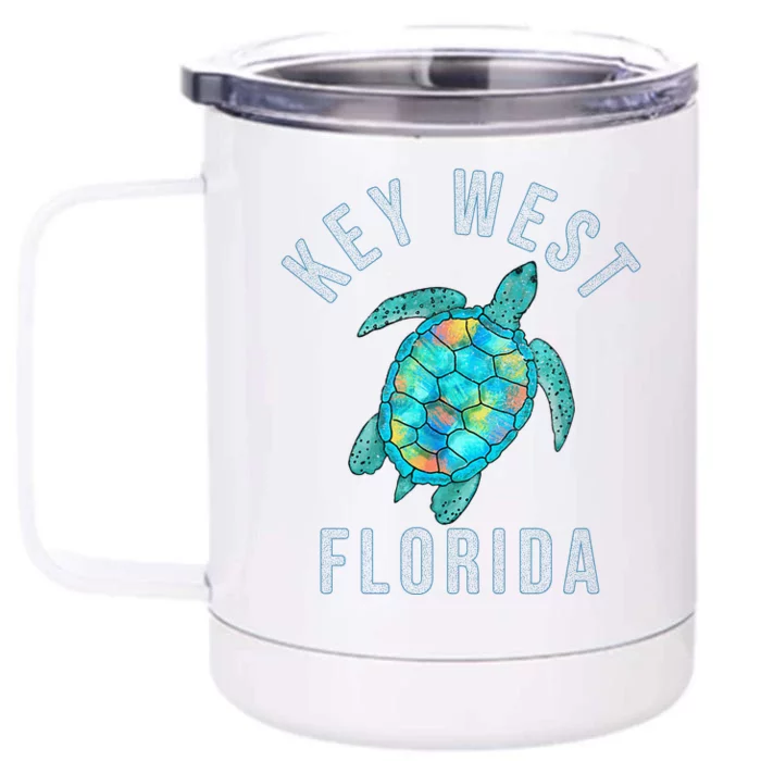 Key West Florida Sea Turtle Front & Back 12oz Stainless Steel Tumbler Cup