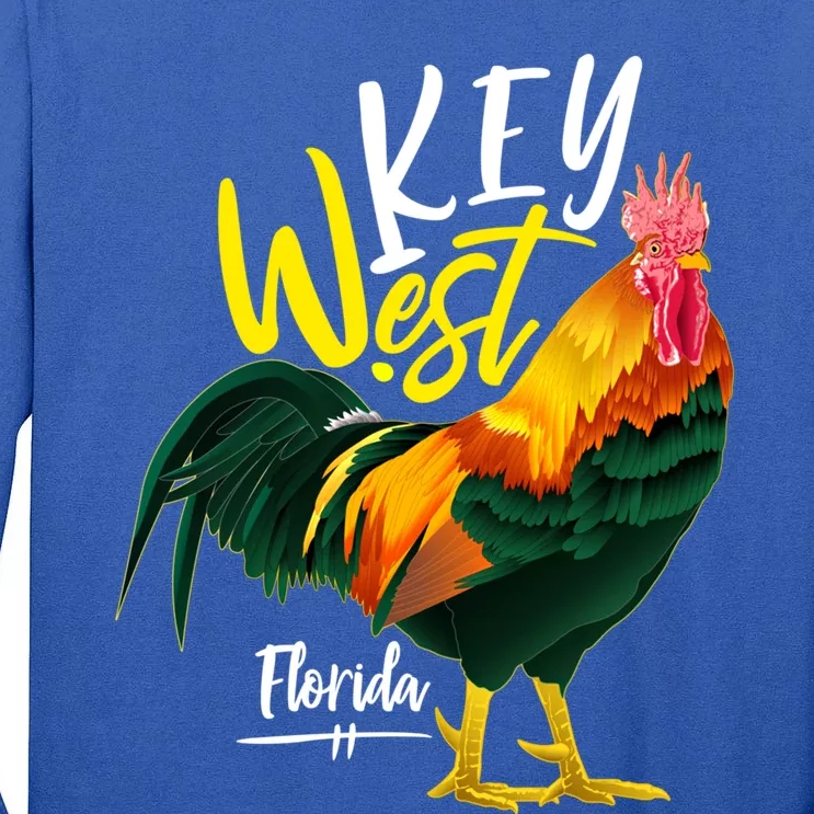 Key West Florida Keys Rooster Vacation Cruise Souvenir Gift Great Gift Tall Long Sleeve T-Shirt