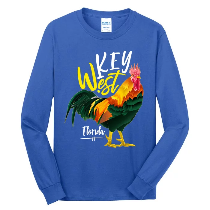 Key West Florida Keys Rooster Vacation Cruise Souvenir Gift Great Gift Tall Long Sleeve T-Shirt