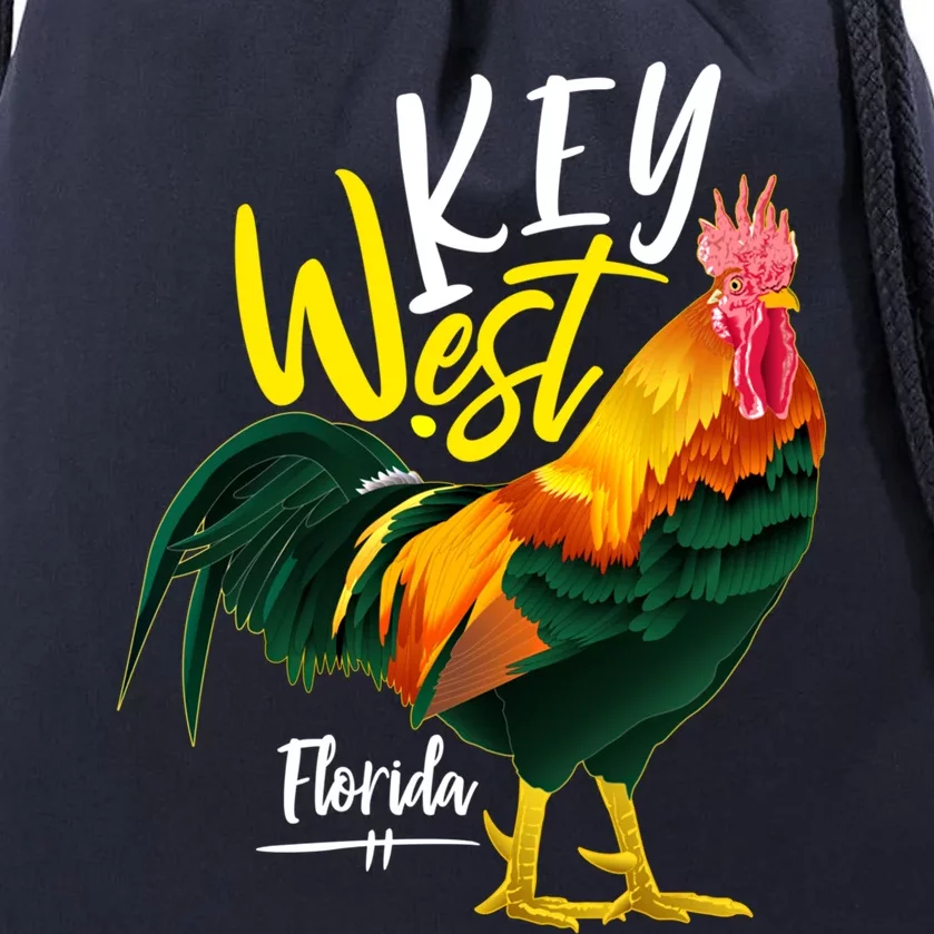 Key West Florida Keys Rooster Vacation Cruise Souvenir Gift Great Gift Drawstring Bag