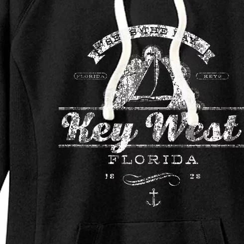 Key West Fl Sailboat Nautical Women's Fleece Hoodie